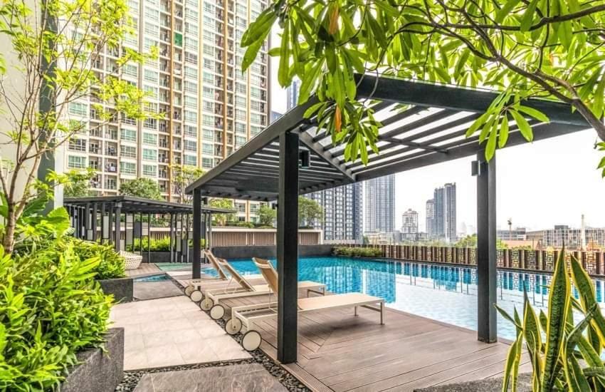 Condo In Bangkok With Swimming Pool Near Malls And Train Kültér fotó